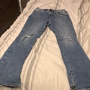 Express sky scraper Blue Distressed Women Jeans